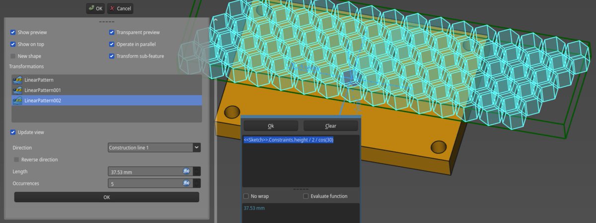 Expanding the pattern to the top.